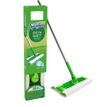 Floor Mop Swiffer Sweeper Dry/Wet 1Mop,10Refills nq